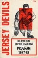 Jersey Devils 1967-68 program cover