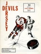 Jersey Devils 1972-73 program cover