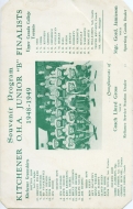 Kitchener Greenshirts 1948-49 program cover