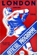 London Collinson Flyers 1955-56 program cover