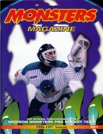 Madison Monsters 1996-97 program cover