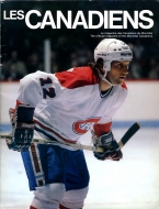 Montreal Canadiens 1982-83 program cover