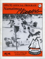 Nanaimo Clippers 1991-92 program cover
