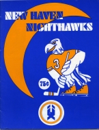 New Haven Nighthawks 1977-78 program cover