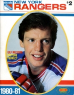 New York Rangers 1980-81 program cover