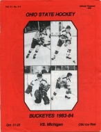 Ohio State University 1983-84 program cover