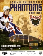Philadelphia Phantoms 2008-09 program cover