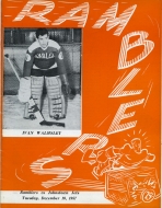 Philadelphia Ramblers 1957-58 program cover