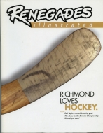 Richmond Renegades 2000-01 program cover
