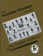 Rochester Mustangs 1995-96 program cover