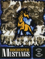 Rochester Mustangs 2001-02 program cover