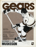 Saginaw Gears 1980-81 program cover