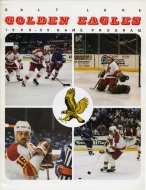 Salt Lake Golden Eagles 1989-90 program cover