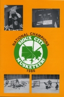 Sioux City Musketeers 1986-87 program cover