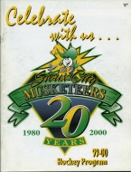 Sioux City Musketeers 1999-00 program cover