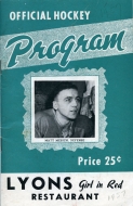 Soo Greyhounds 1956-57 program cover