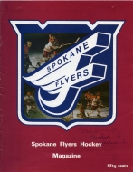 Spokane Flyers 1975-76 program cover