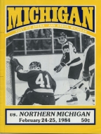 U. of Michigan 1983-84 program cover