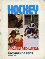 Virginia Red Wings 1973-74 program cover